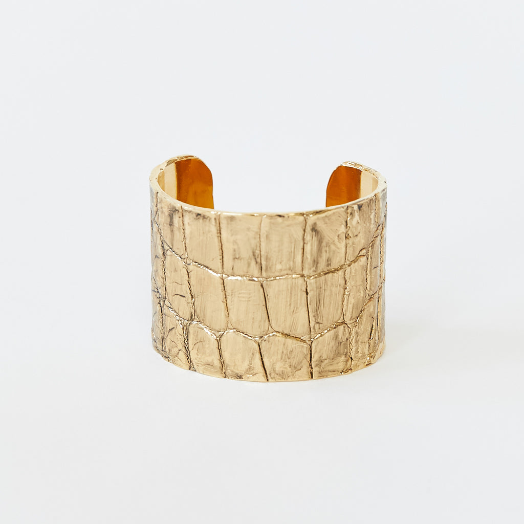 Croco Cuff Gold