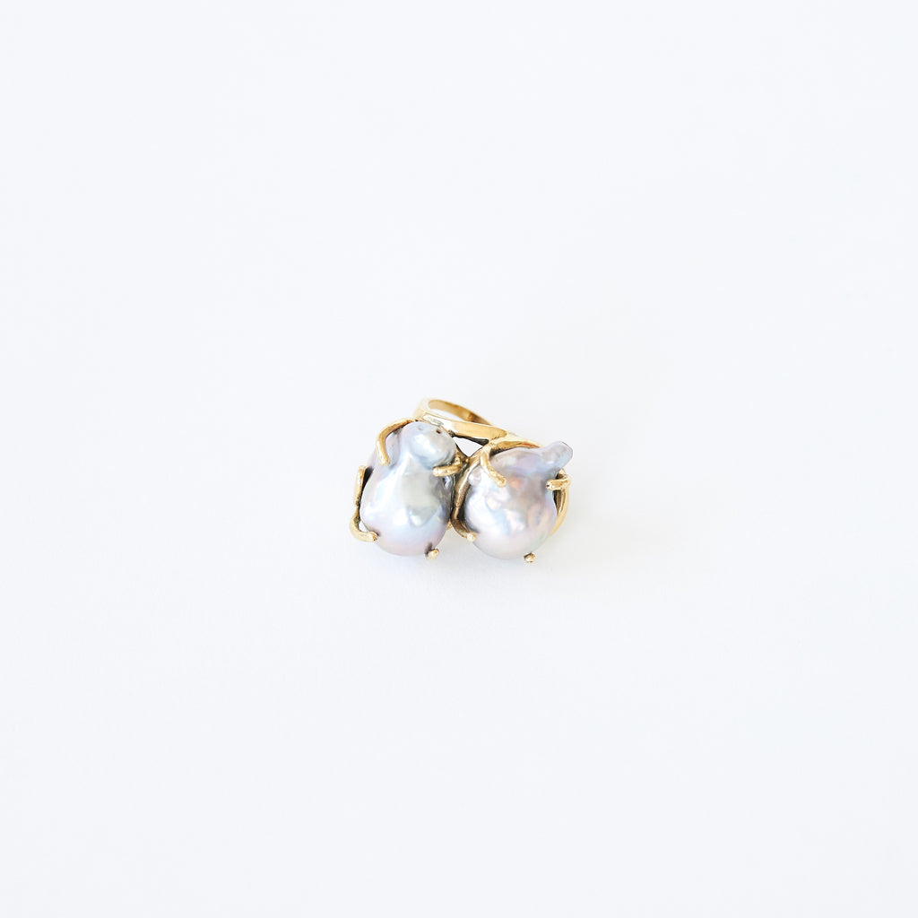 Double Pearl Ring Multi