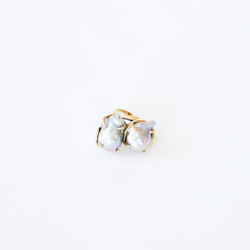 Double Pearl Ring Multi