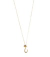 Necklace with Baby Fish Hook Pendant in Gold